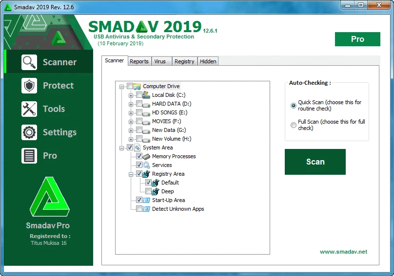 Smadav — skærmbillede 2