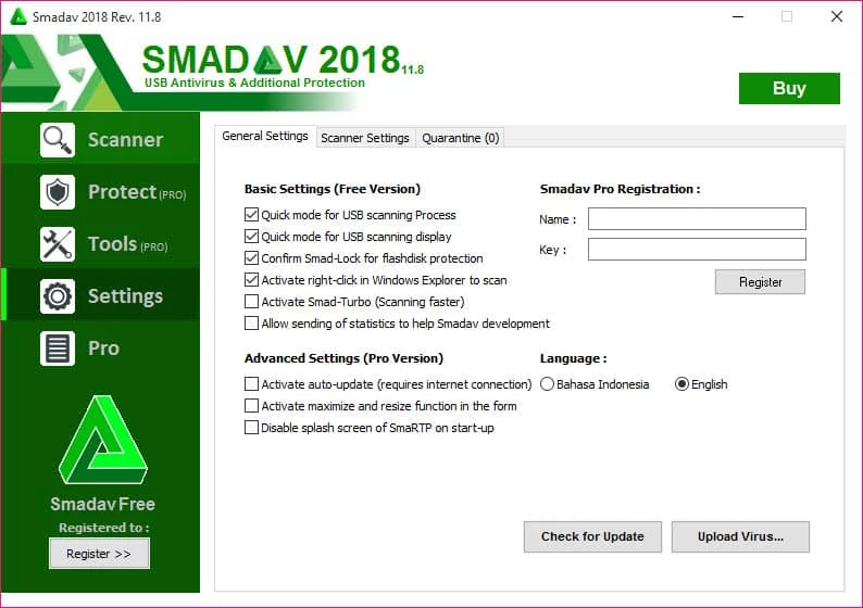 Smadav — skærmbillede 3